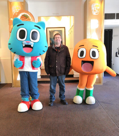 Gumball and Darwin at Cartoon Network UK&#39;s 25th Anniversary Event