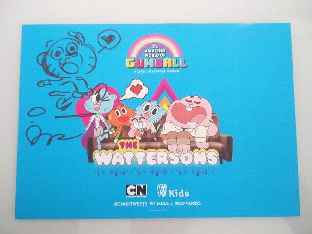 Creator of The Amazing World of Gumball Creator Ben Bocquelet's Autograph
