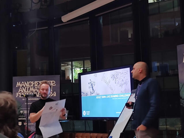 Adult Swim Drawing Challenge at Manchester Animation Festival 2024